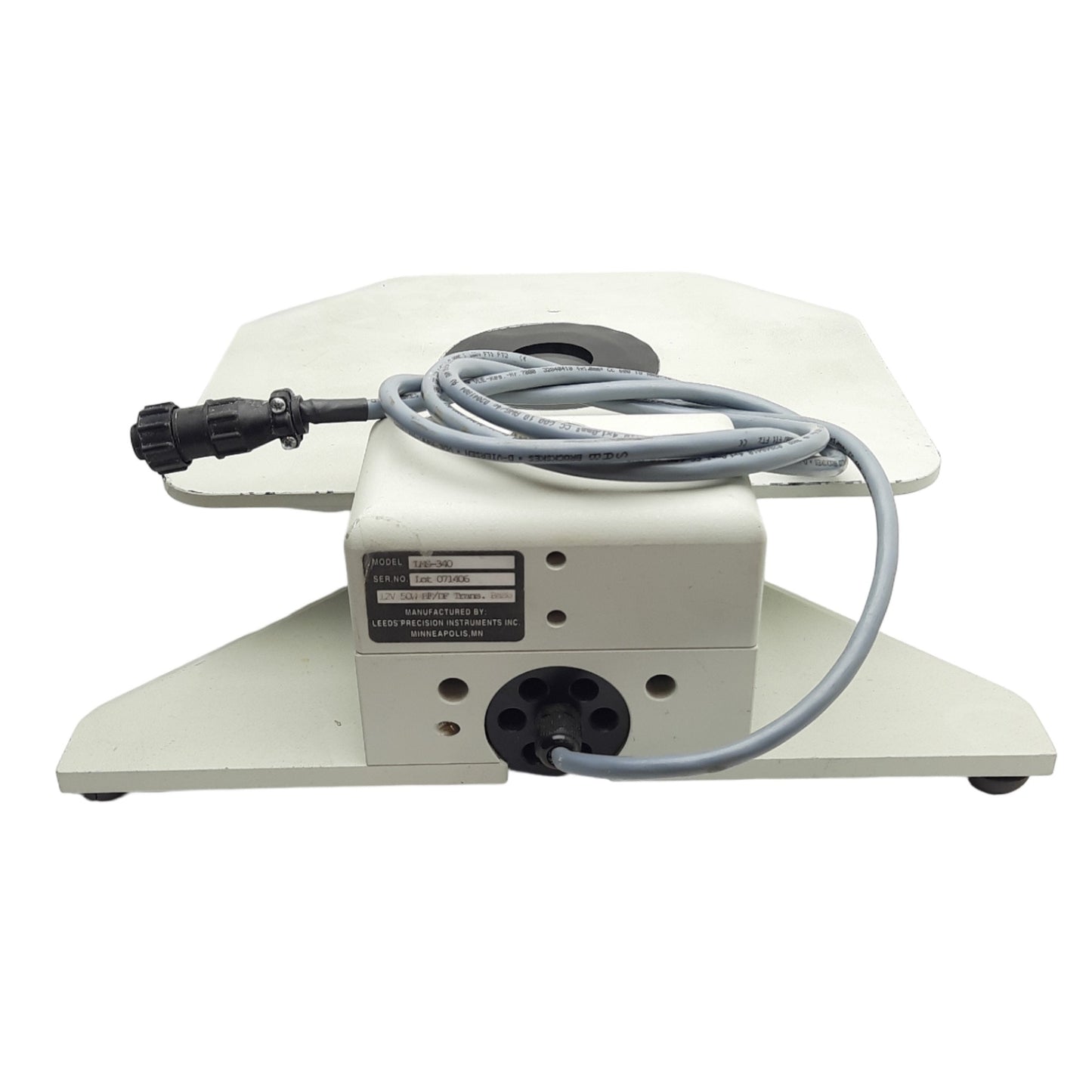 Used Leeds LMS-340 Microscope Base Illuminator, Brightfield/Darkfield, 12VDC 50W