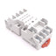 Used Schneider Electric 70-461-1 Relay Socket, 14-Pin, 300VAC 10A Max, DIN Rail