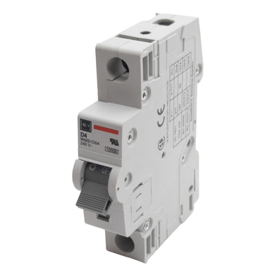 Used Cutler-Hammer WMS1D04 Circuit Breaker, 1-Pole, 4A 240/415VAC, DIN Rail