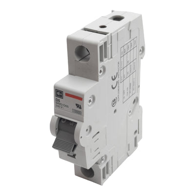 Used Cutler-Hammer WMS1D05 Circuit Breaker, 1-Pole, 5A 240/415VAC, DIN Rail