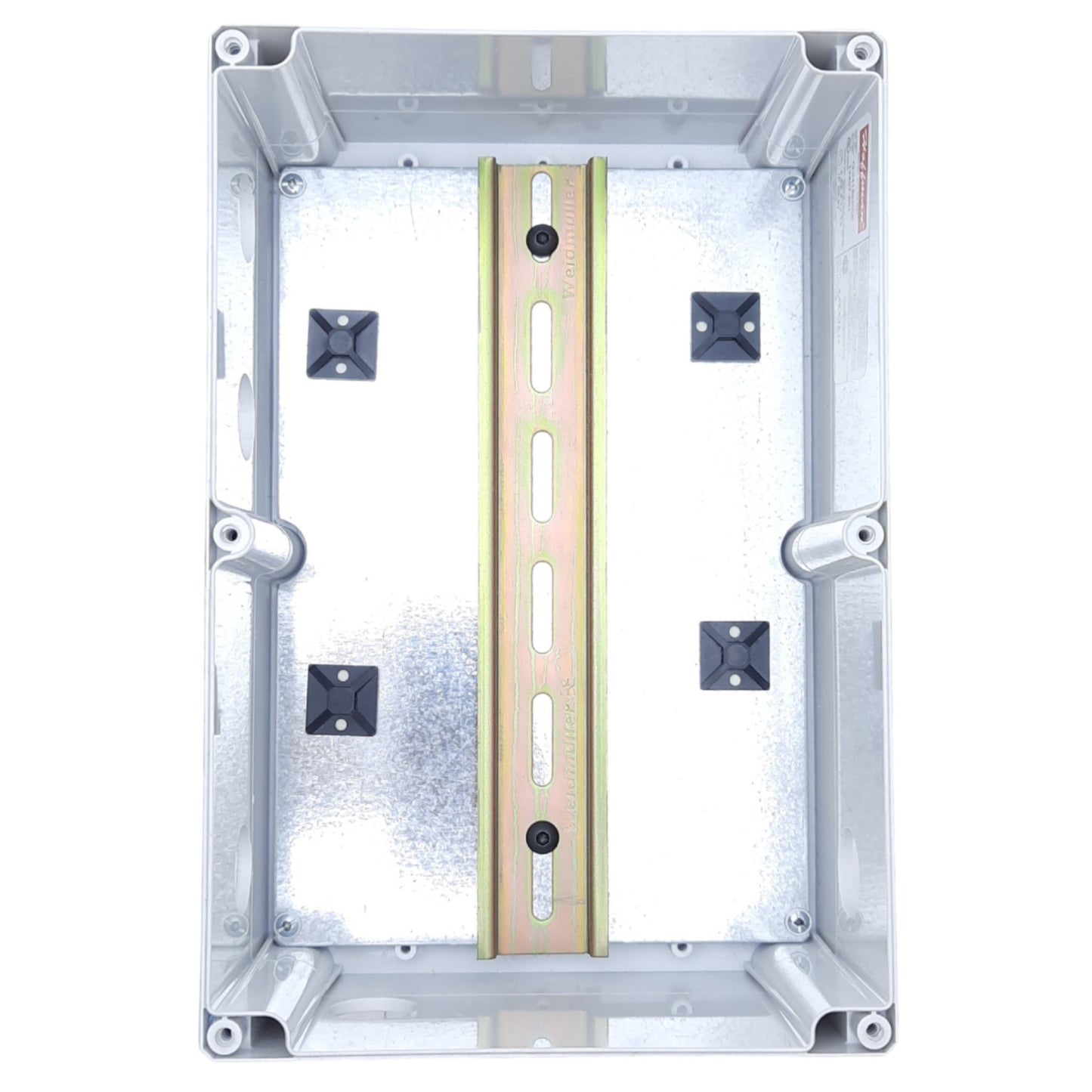 Used Hoffman Q-24169PCD Junction Box Enclosure w/ 5 Holes, 233mm x 153mm x 84mm