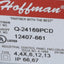 Used Hoffman Q-24169PCD Junction Box Enclosure w/ 5 Holes, 233mm x 153mm x 84mm
