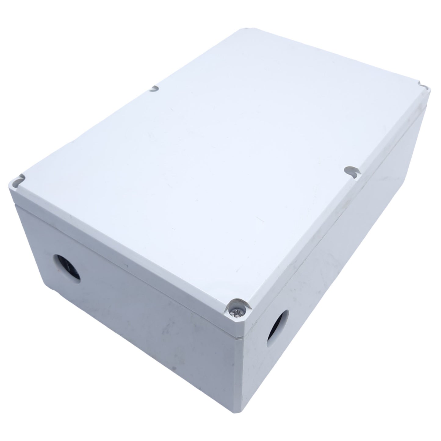 Used Hoffman Q-24169PCD Junction Box Enclosure w/ 5 Holes, 233mm x 153mm x 84mm