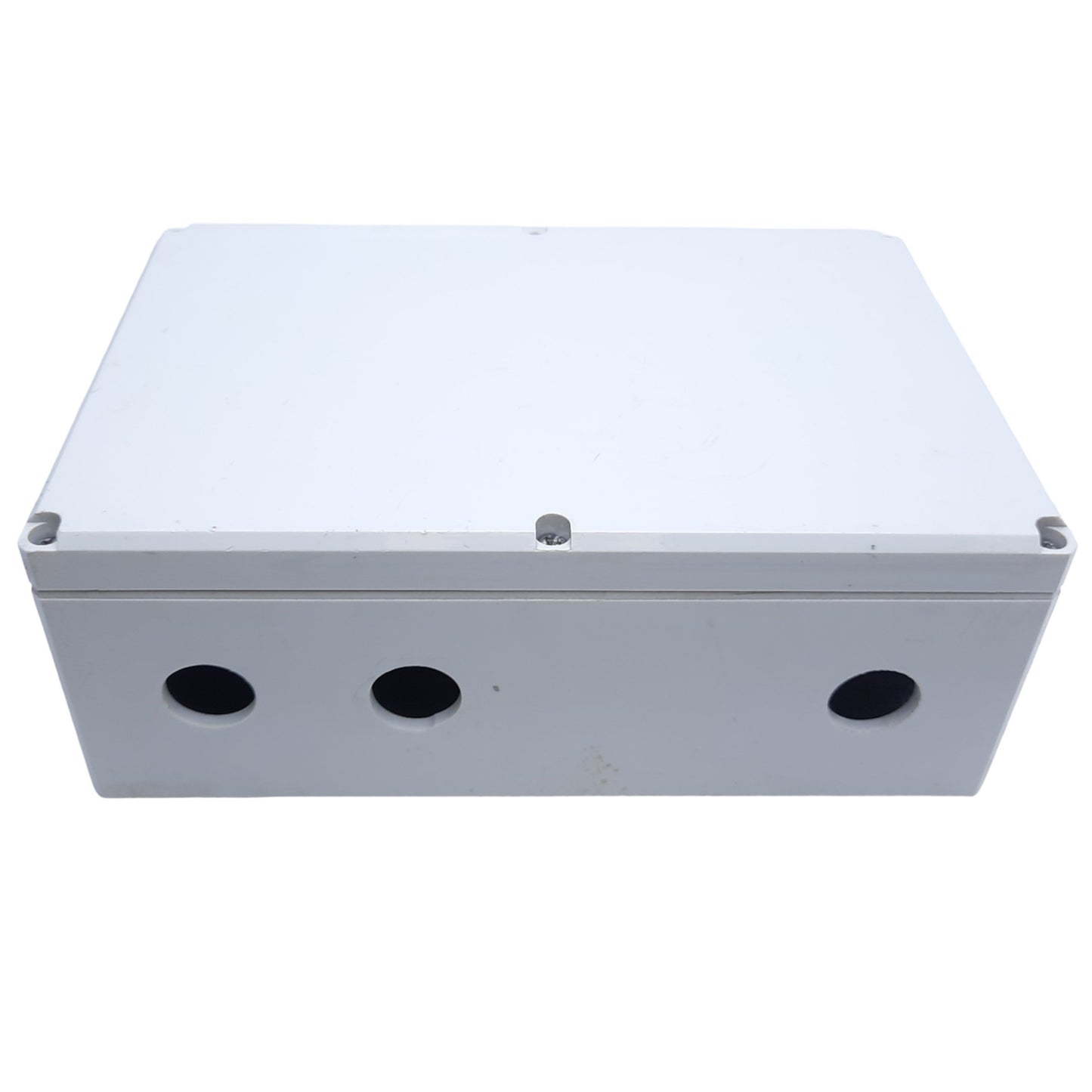 Used Hoffman Q-24169PCD Junction Box Enclosure w/ 5 Holes, 233mm x 153mm x 84mm