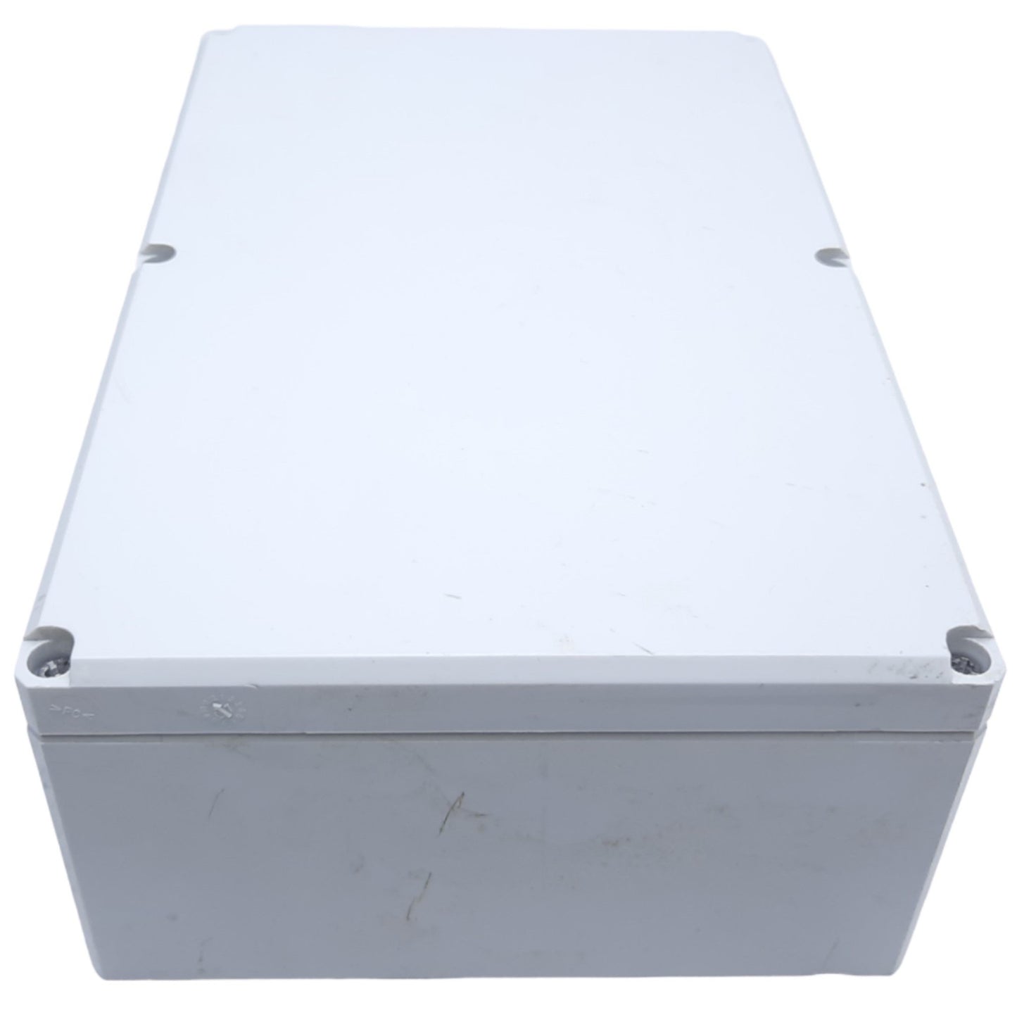 Used Hoffman Q-24169PCD Junction Box Enclosure w/ 5 Holes, 233mm x 153mm x 84mm