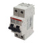 Used ABB S202U-K2A Circuit Breaker, 2-Poles, 2A 240VAC, K-Curve, DIN Rail Mount