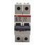 Used ABB S202U-K2A Circuit Breaker, 2-Poles, 2A 240VAC, K-Curve, DIN Rail Mount