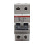 Used ABB S272-K10A Circuit Breaker, 2-Poles, 10A 400VAC, K-Curve, DIN Rail Mount