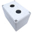 Used Hoffman Q-2PBPCDM Pushbutton Box Enclosure, Outer Dim. 120mm x 80mm *Hole Added*