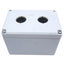 Used Hoffman Q-2PBPCDM Pushbutton Box Enclosure, Outer Dim. 120mm x 80mm *Hole Added*