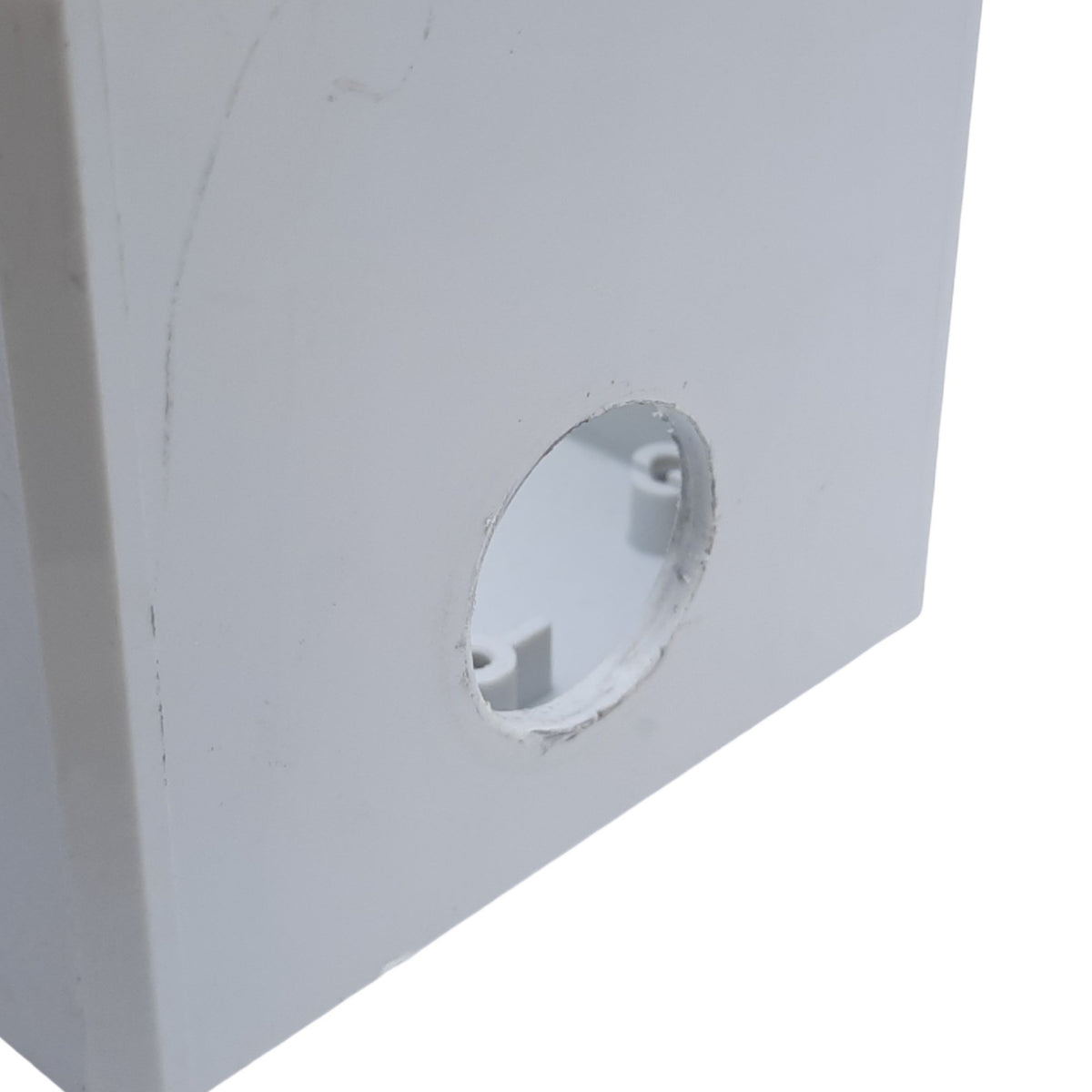 Used Hoffman Q-2PBPCDM Pushbutton Box Enclosure, Outer Dim. 120mm x 80mm *Hole Added*