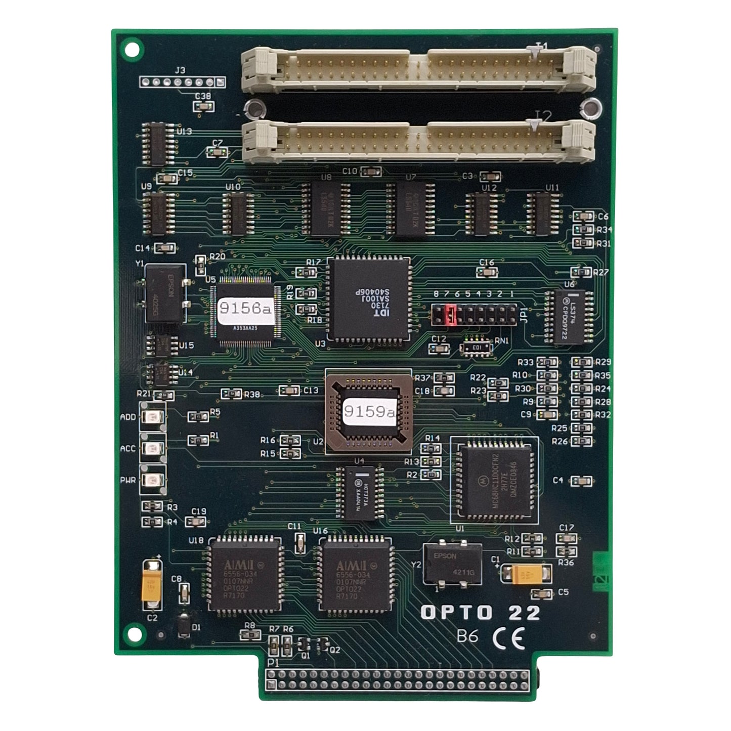 Used Opto 22 B6 Analog Brain Board, 16-Channel, Pamux Protocol, 50-Pin Headers