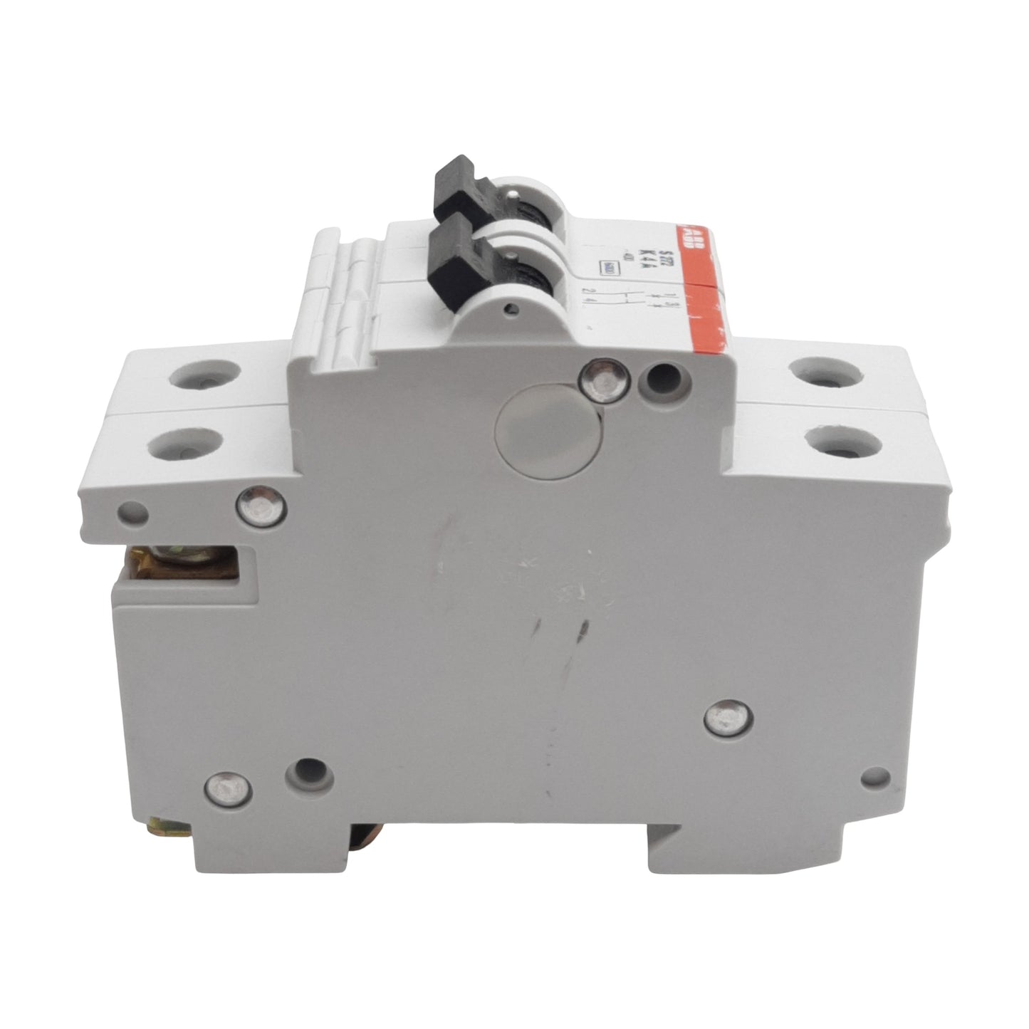 Used ABB S272-K4A Circuit Breaker, 2-Poles, 4A 277/480VAC, K-Curve, DIN Rail