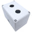 Used Hoffman Q-2PBPCDM Pushbutton Box Enclosure, Outer Dim. 120mm x 80mm *Added Hole"