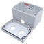 Used Hoffman Q-2PBPCDM Pushbutton Box Enclosure, Outer Dim. 120mm x 80mm *Added Hole"