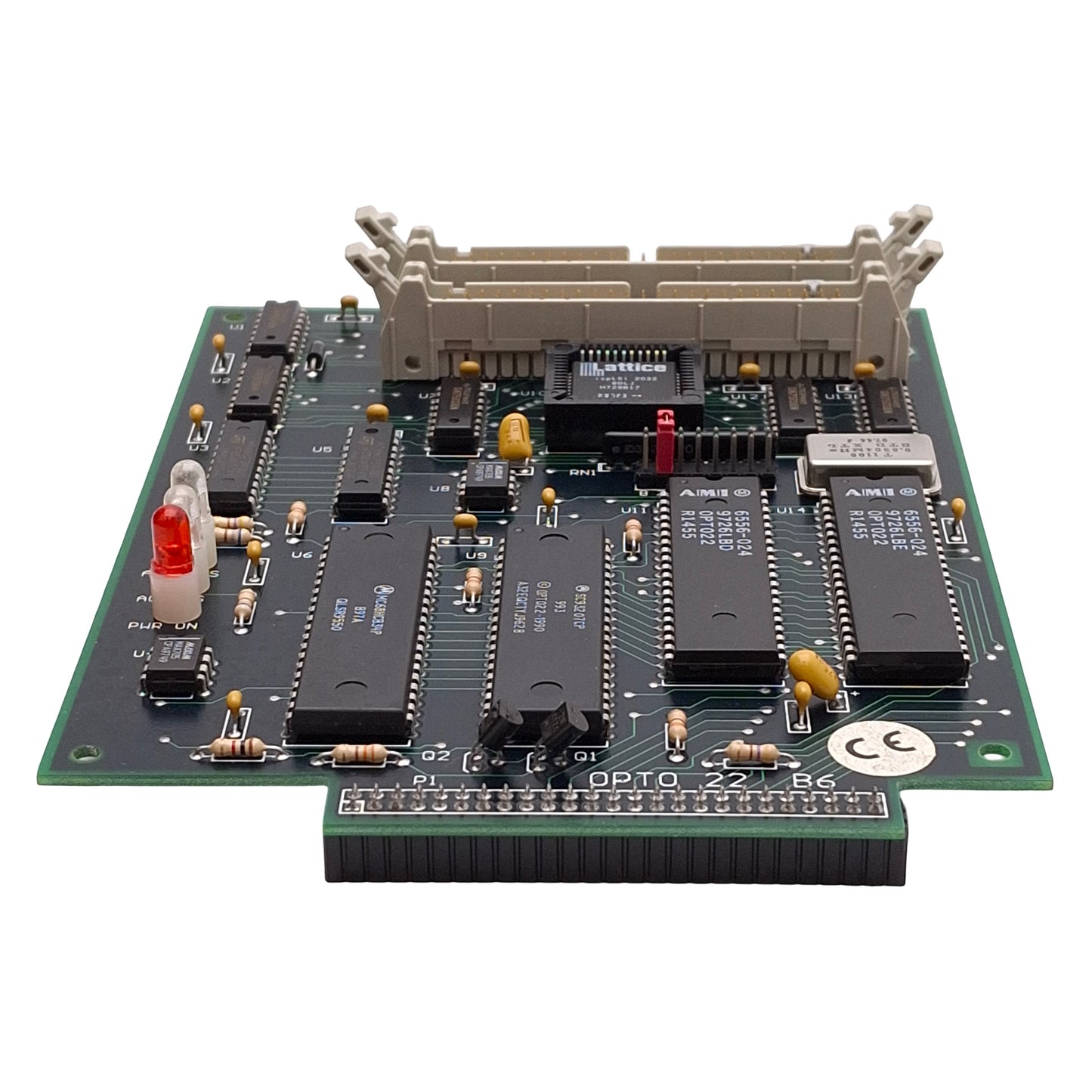 Used Opto 22 B6 Analog Brain Board, 16-Channel, Pamux Protocol, 50-Pin IDC Headers