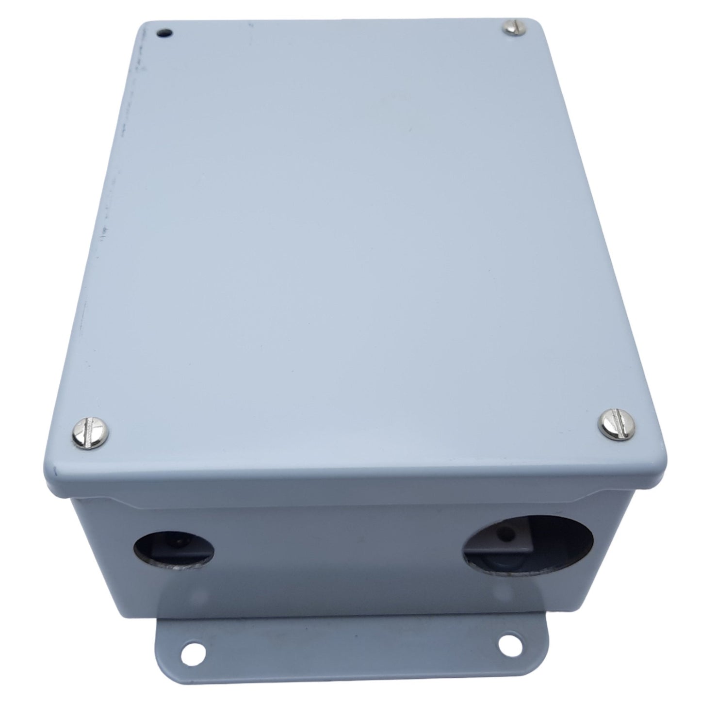 Used Hoffman A806SC Steel Screw Top Enclosure, In.Dims. 203 x 152 x 89mm *Added Holes