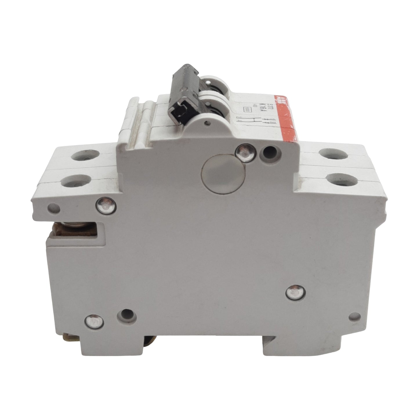 Used ABB S272-K16A Circuit Breaker, 2-Poles, 16A 277/480VAC, K-Curve, DIN Rail