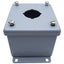 Used Hoffman E1PB Steel Pushbutton Enclosure, Dims. 89mm x 83mm x 70mm *Added Hole*