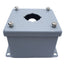 Used Hoffman E1PB Steel Pushbutton Enclosure, Dims. 89mm x 83mm x 70mm *Added Hole*