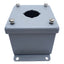 Used Hoffman E1PB Steel Pushbutton Enclosure, Dims. 89mm x 83mm x 70mm *Added Hole*