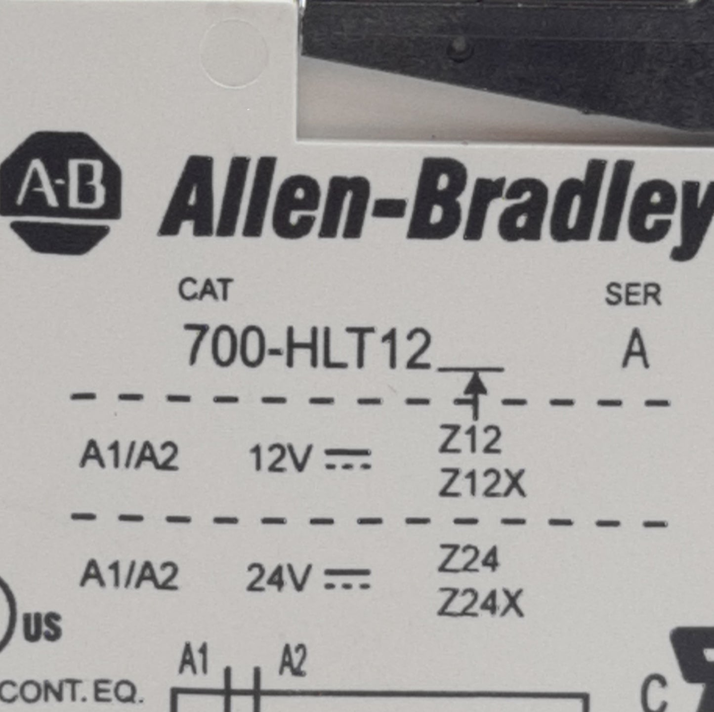 Used Lot of 2 Allen Bradley 700-HLT12Z24 Terminal Socket w/ Relays 700-TBR224, 24VDC