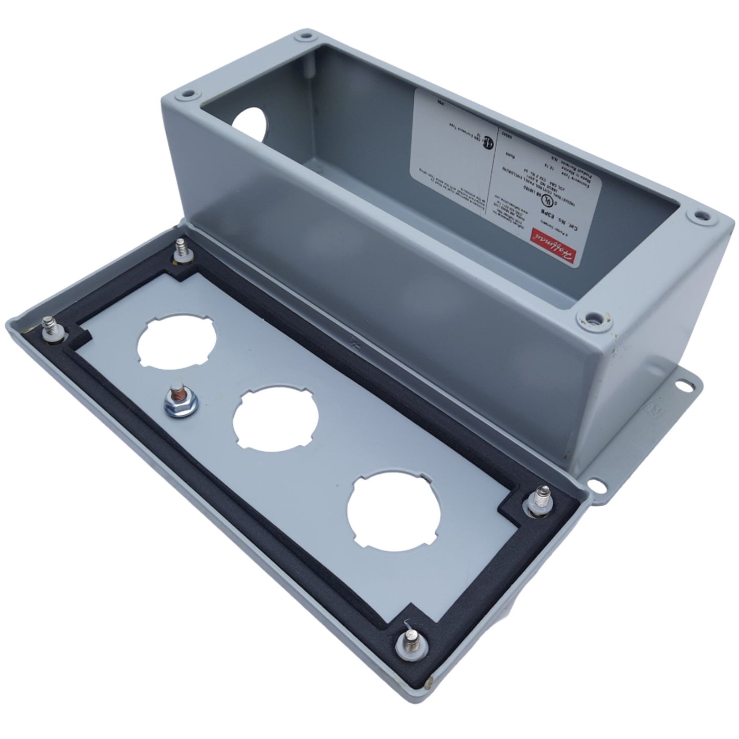 Used nVent Hoffman E3PB Pushbutton Enclosure, 3-Hole, 203 x 83 x 70mm *Added Hole*
