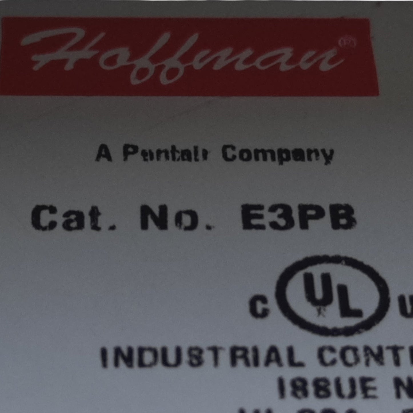 Used nVent Hoffman E3PB Pushbutton Enclosure, 3-Hole, 203 x 83 x 70mm *Added Hole*