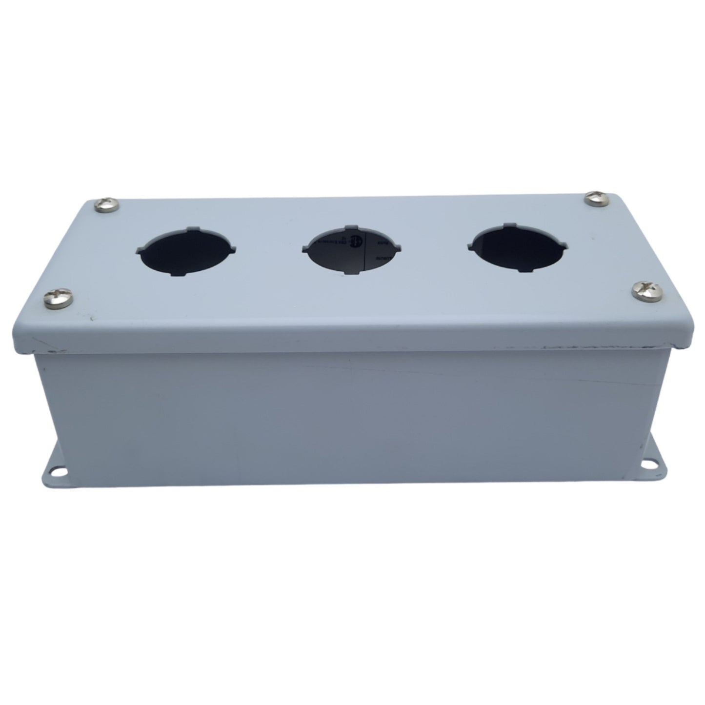 Used nVent Hoffman E3PB Pushbutton Enclosure, 3-Hole, 203 x 83 x 70mm *Added Hole*