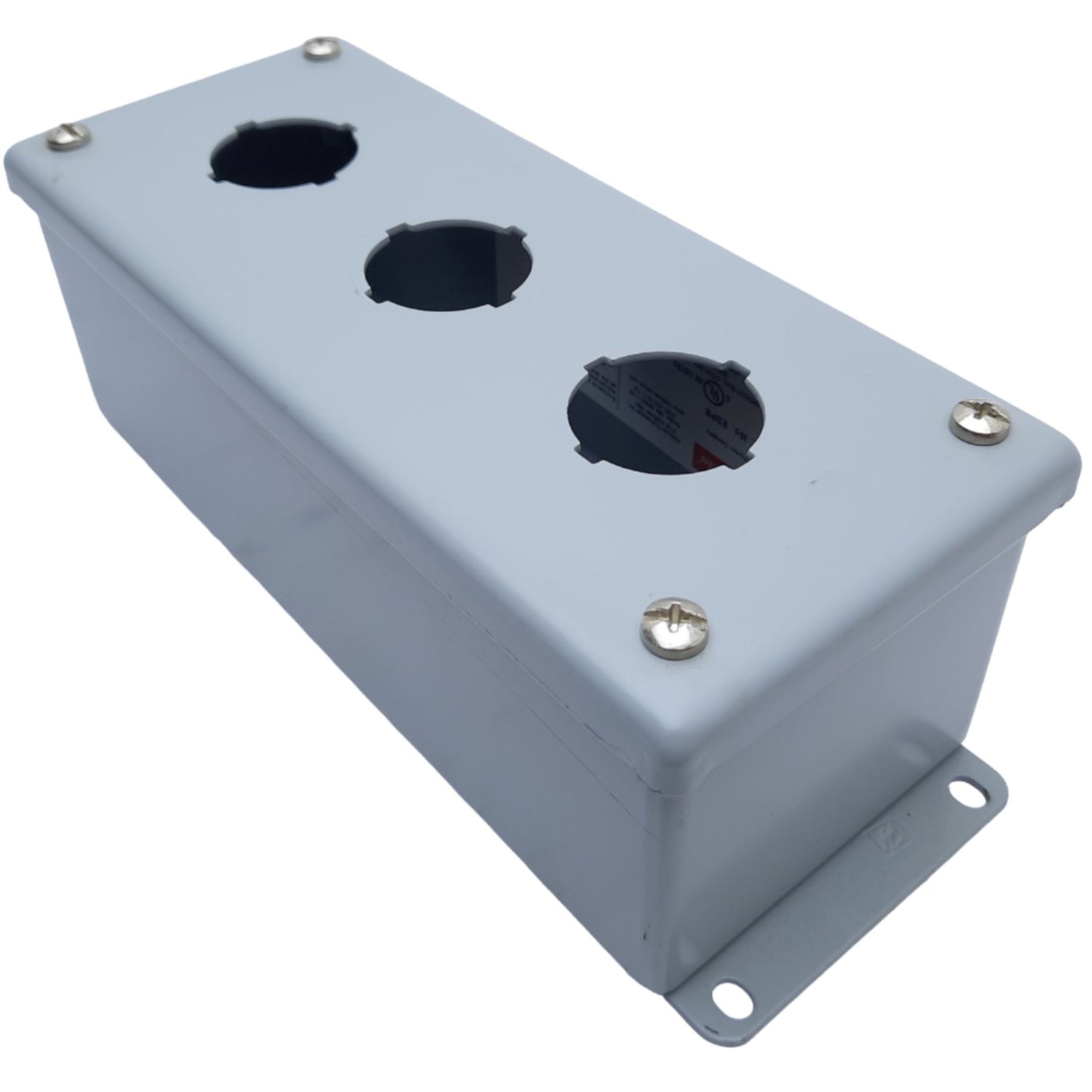 Used nVent Hoffman E3PB Pushbutton Enclosure, 3-Hole, 203 x 83 x 70mm *Added Hole*