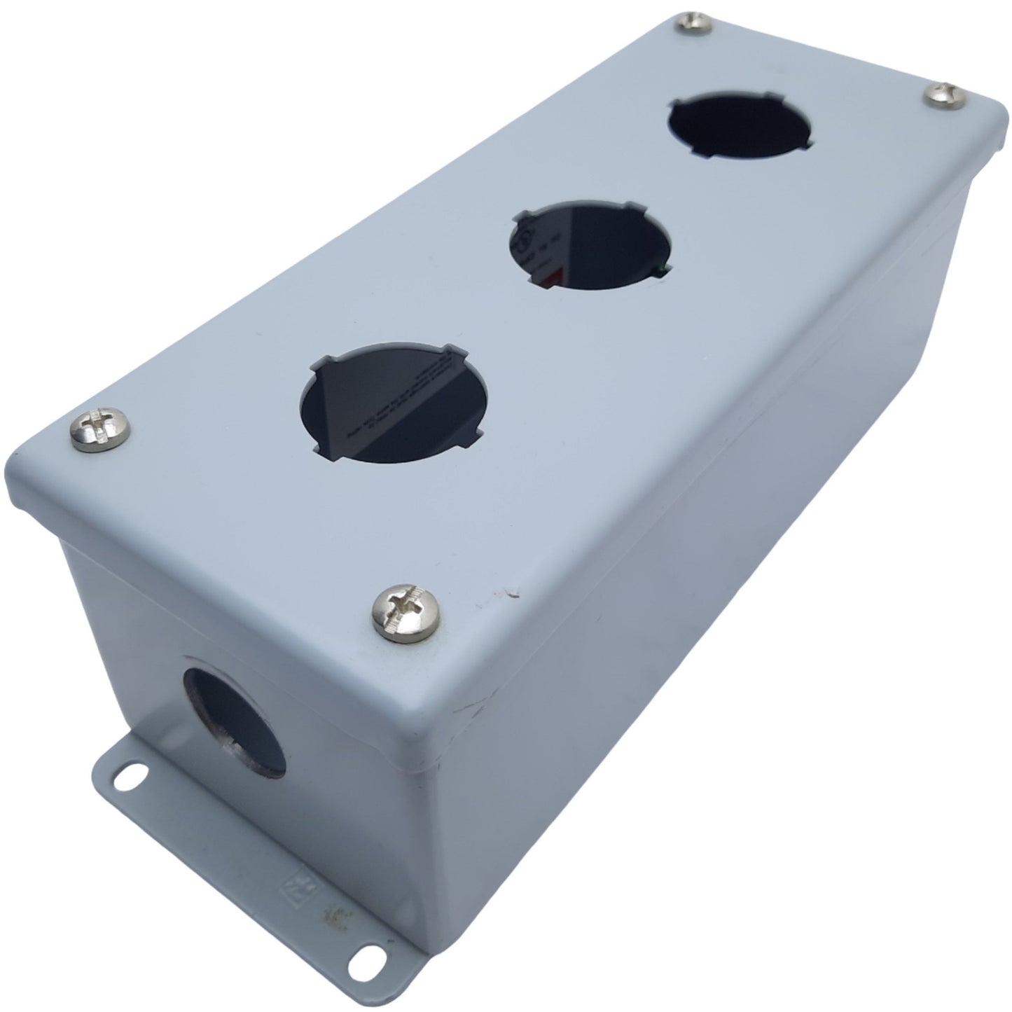 Used nVent Hoffman E3PB Pushbutton Enclosure, 3-Hole, 203 x 83 x 70mm *Added Hole*