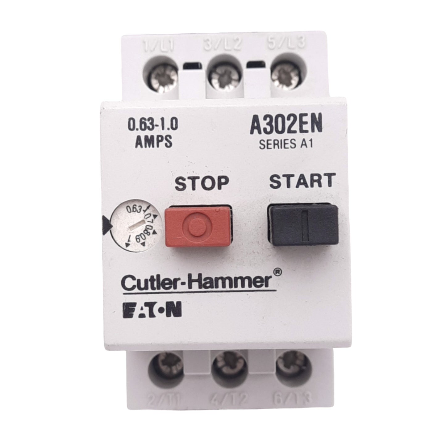 New – Open box Eaton A302EN Manual Motor Starter, 3-Pole, 0.63-1.0A, 1/2hp 460/575V Max