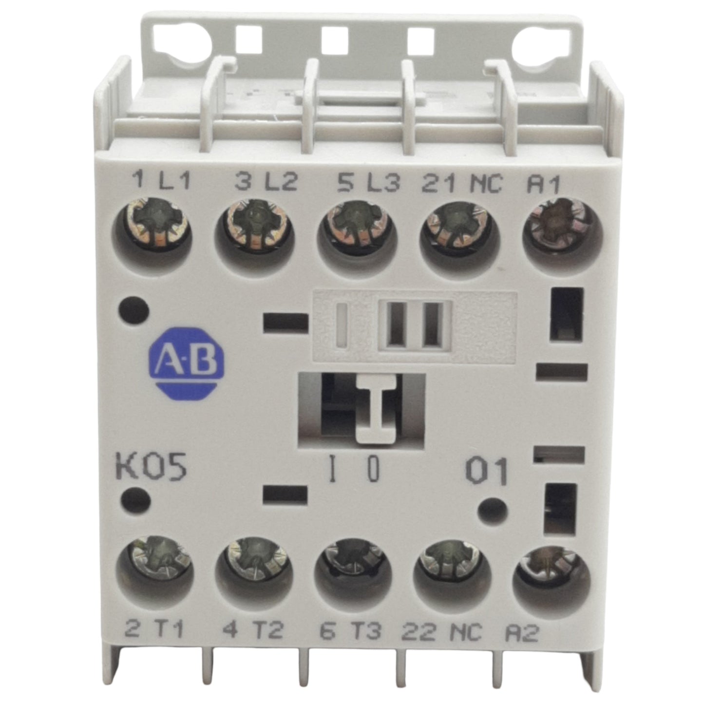 Used Allen Bradley 100-K05ZJ01 Contactor 3-Pole + 1NC, 10A, 3HP@575V, 24VDC Coil