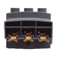 Used Schneider Electric GV1G09 Top-Feed Terminal Block For Bus Bars 3-Pole 63A 600VAC