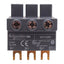 Used Schneider Electric GV1G09 Top-Feed Terminal Block For Bus Bars 3-Pole 63A 600VAC