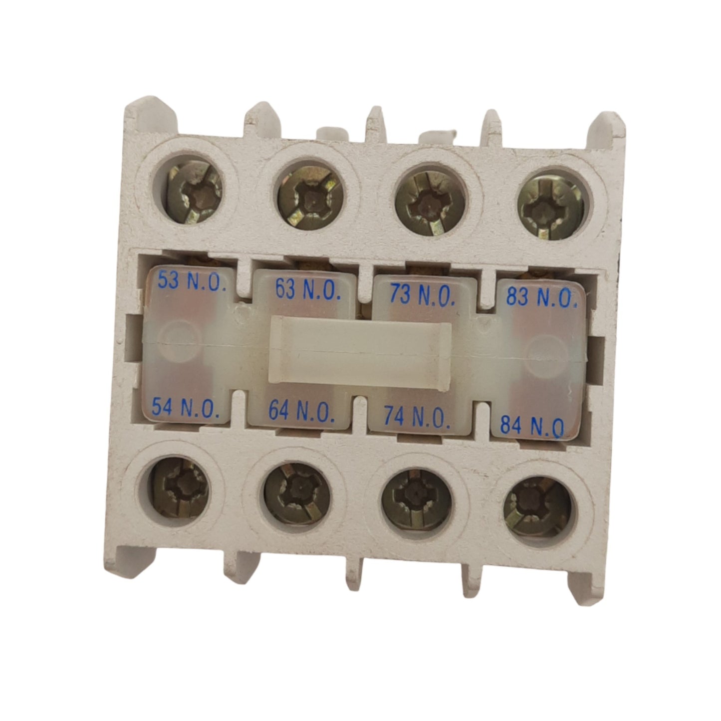 Used Cutler-Hammer C320KGT13 Auxiliary Contact Block, 4NO, 600VAC/DC 6A Max