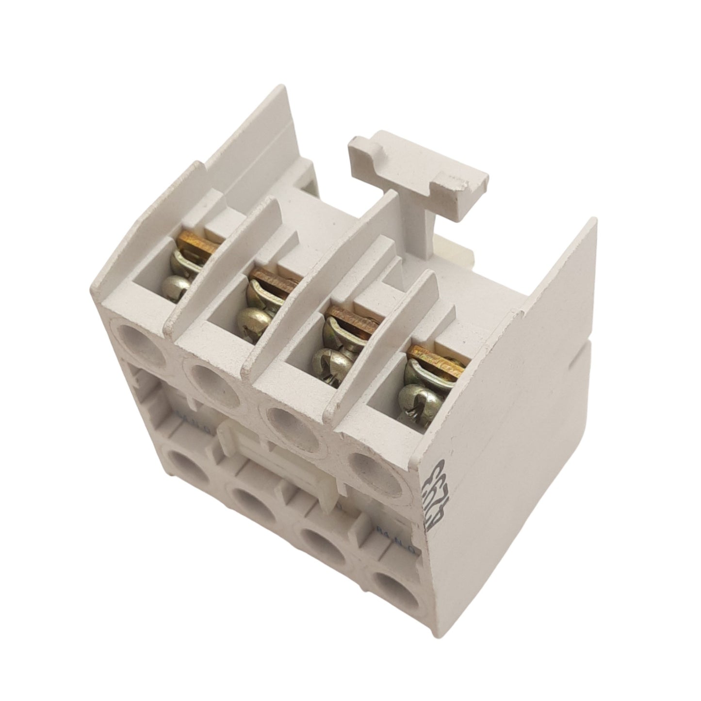 Used Cutler-Hammer C320KGT13 Auxiliary Contact Block, 4NO, 600VAC/DC 6A Max