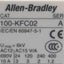Used Lot of 2 Allen Bradley 100-KFC02 Auxiliary Contact, 2NC, 600VAC Max, 10A