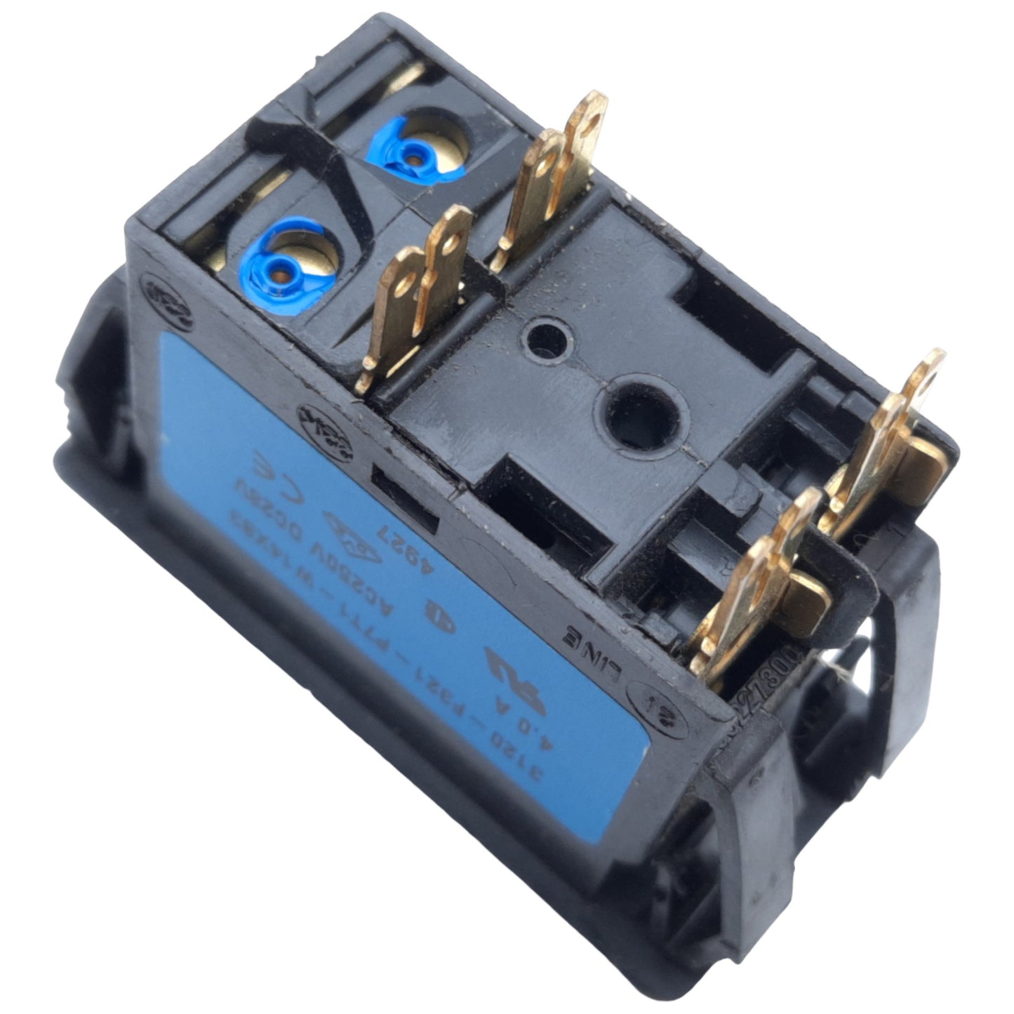 Used ETA 3120-F321-P7T1-W14XB3 Thermal Circuit Breaker, 2-Poles, 4 A, 250VAC, 28VDC