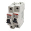 Used Lot of 2 ABB S201U-K10 Circuit Breaker, 1-Pole, 10A 240VAC, K-Curve, DIN Rail