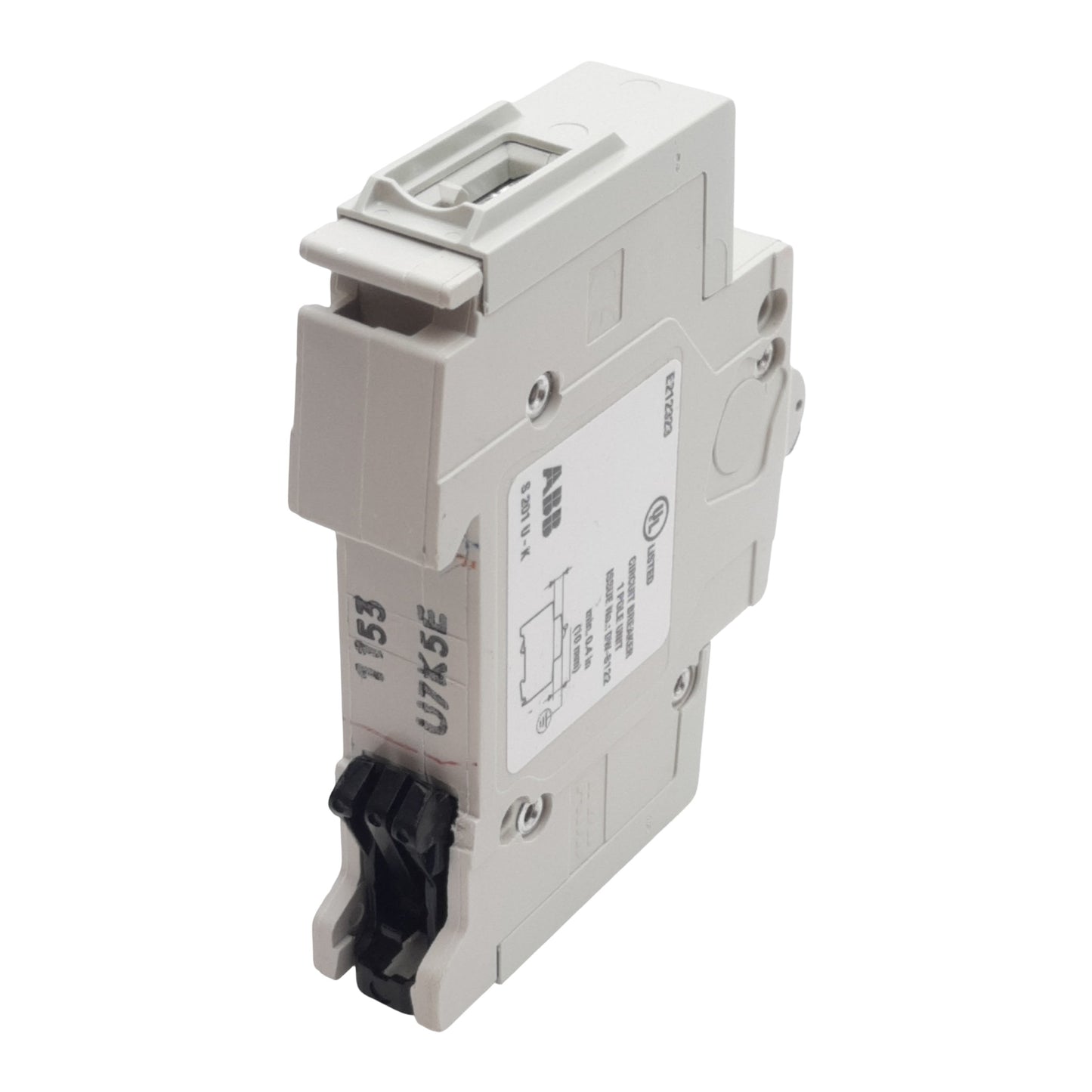 New – Open box ABB S201U-K5A Circuit Breaker, 1-Pole, 5A 240VAC, K-Curve, DIN Rail Mount
