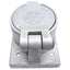 Used Hubbell HBL7382 Twist-Lock Receptacle Plate, Cast Aluminum w/ Lift Cover, 50 A