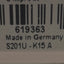 Used Lot of 2 ABB S201U-K15A Circuit Breaker, 1-Pole, 15A 240VAC, K-Curve, DIN Rail