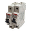 Used Lot of 2 ABB S201U-K15A Circuit Breaker, 1-Pole, 15A 240VAC, K-Curve, DIN Rail