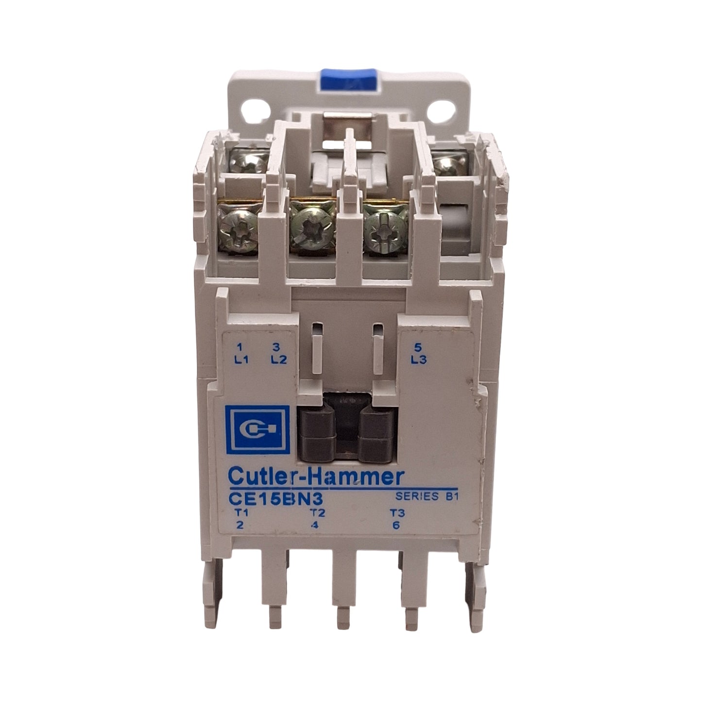 Used Cutler-Hammer CE15BN3 Contactor, 3-Pole, 10A, 7.5HP @ 575VAC, 24VDC Coil