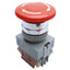 Used Idec AVW000 Emergency Stop Push-Twist Button, ø22mm, 1NO - 1NC, 10A 600V AC