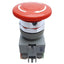 Used Idec AVW000 Emergency Stop Push-Twist Button, ø22mm, 1NO - 1NC, 10A 600V AC