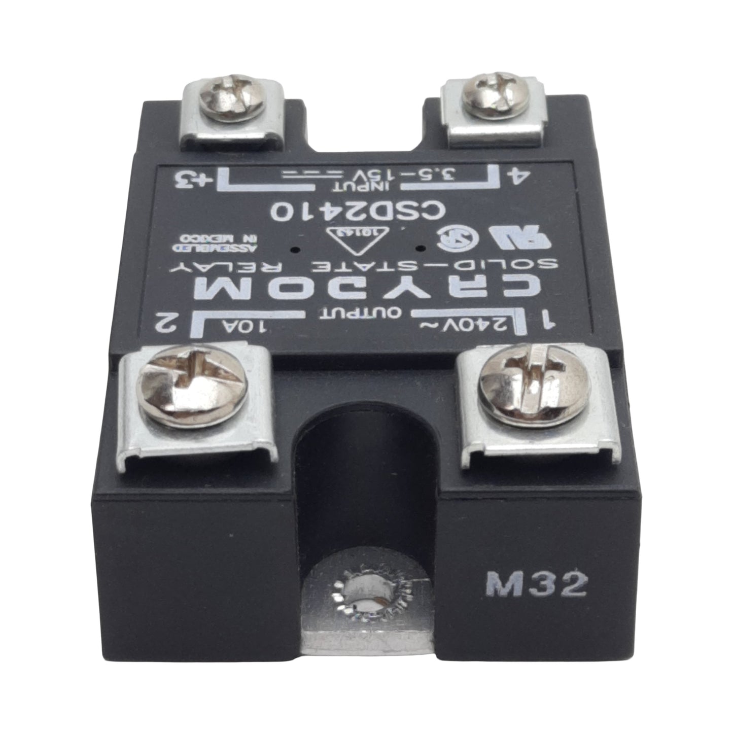 Used Lot of 2 Crydom CSD2410 Solid-State Relay, SPST-NO, 3.5-15VDC In, 10A 240VAC Out