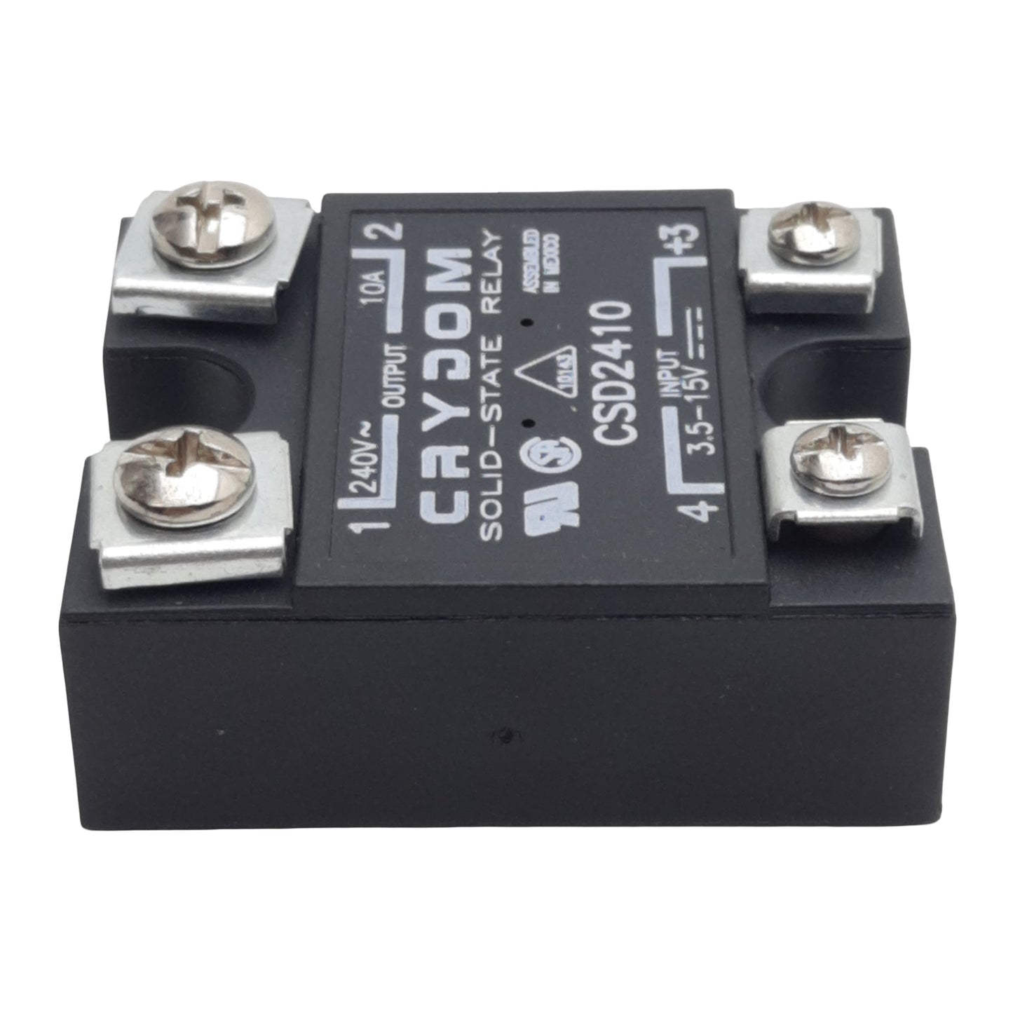 Used Lot of 2 Crydom CSD2410 Solid-State Relay, SPST-NO, 3.5-15VDC In, 10A 240VAC Out