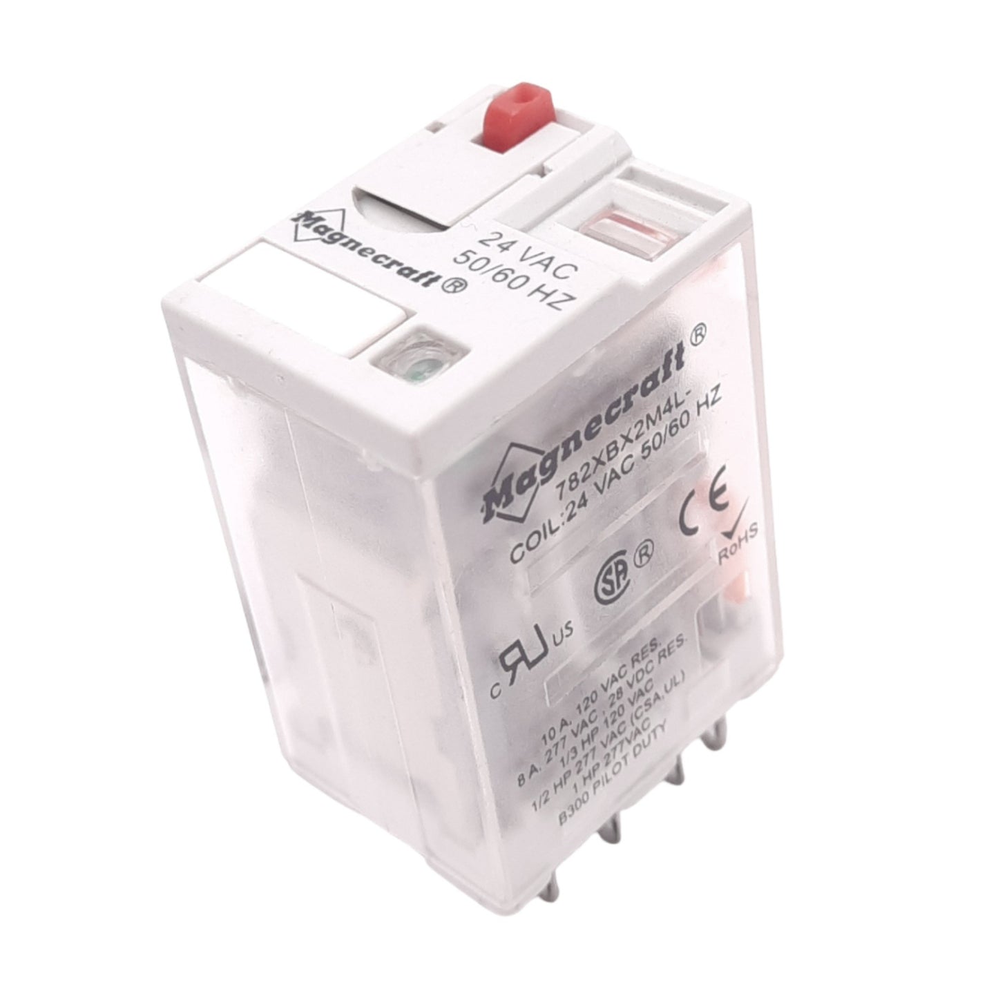 New Schneider Electric 782XBX2M4L-24A Relay, 8-Pin, 277VAC/28VDC 8A, 24VAC Coil